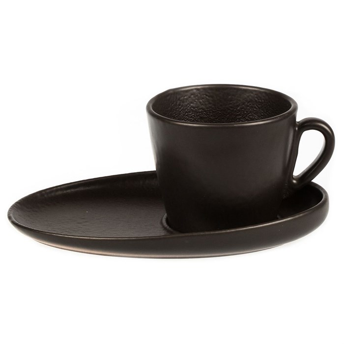 Чашка с блюдцем  Black Raw Stellar Cappuccino 175 мл, P.L. Proff Cuisine 1111 - фото 348