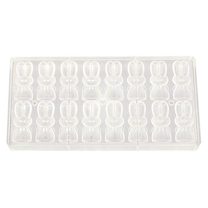 Пластиковая форма "Заяц" 16 ячеек 55*27*21 мм, P.L. Proff Cuisine 6138 - фото 3519