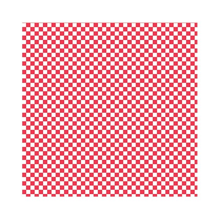 Упаковочная бумага "Красная клетка", 31*38 см, жиростойкий пергамент 32 г/см2, 1000 шт/уп, Garcia de 6754 - фото 3893