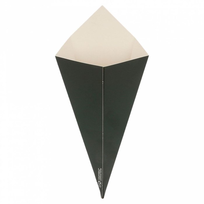 Кулек для фри/снеков Black 100 г, 22*12,5 см, 200 шт/уп, картон, Garcia de PouИспания 8709 - фото 4993