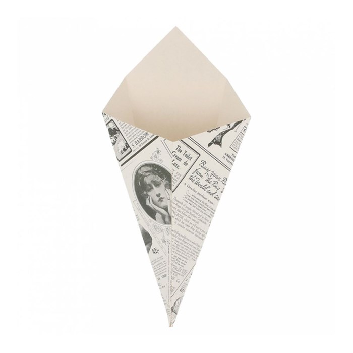 Кулек для фри/снеков "Газета" 250 г, 16*27 см, 200 шт/уп, бумага, Garcia de PouИспания 8770 - фото 5036