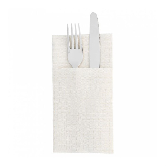 Конверт-салфетка для столовых приборов Dry Cotton шампань 40*40 см, 50 шт, Garcia de Pou 8832 - фото 5089