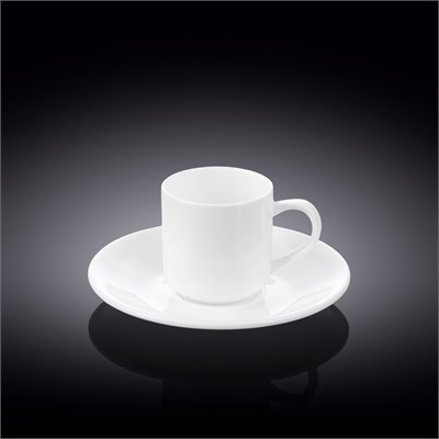 Набор из 4-х кофейных чашек с блюдцами 90 мл WL‑993007/4C 59945