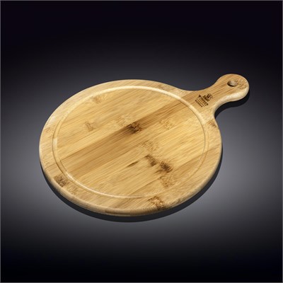 Доска сервировочная с ручкой круглая 25x17,5 см WL?771096/A 61079 - фото 5245701