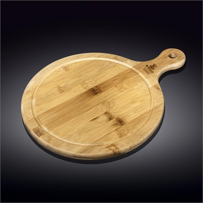 Доска сервировочная с ручкой круглая 34x25,5 см WL?771099/A 61082 - фото 5245707