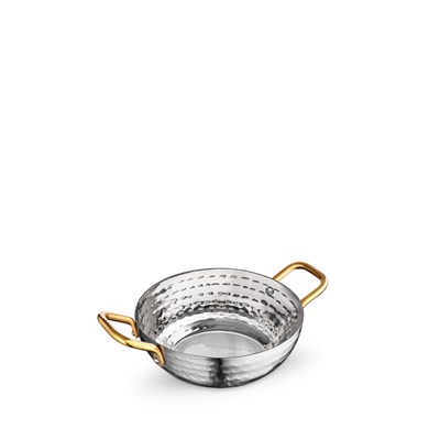 Мини-сковородка сервировочная глубокая круглая с ручками WL?554129/S 64194 - фото 5253763