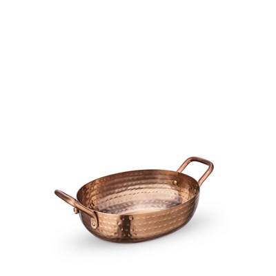 Мини-сковородка сервировочная глубокая овальная с ручками WL?554233/S 64213 - фото 5253815