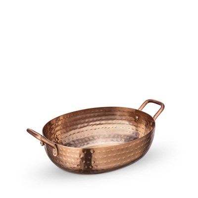 Мини-сковородка сервировочная глубокая овальная с ручками WL?554235/S 64215 - фото 5253821