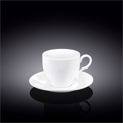 Чашка кофейная и блюдце 90 мл WL-993103/AB 65352 - фото 5280540