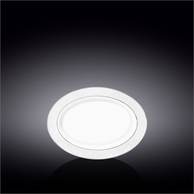Блюдо овальное с платиновыми линиями 20x14 см WL-880103114/A 67482 - фото 5285366