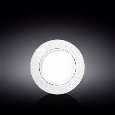 Тарелка для закусок с платиновыми линиями 18 см WL-880103101/A 67539 - фото 5285510
