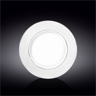 Тарелка обеденная с платиновыми линиями 25,5 см WL-880103104/A 67551 - фото 5285537