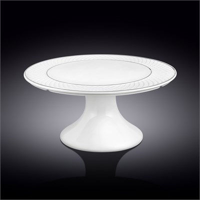 Тортовница с платиновыми линиями 30,5x10 см WL-880103704/A 67564 - фото 5285568