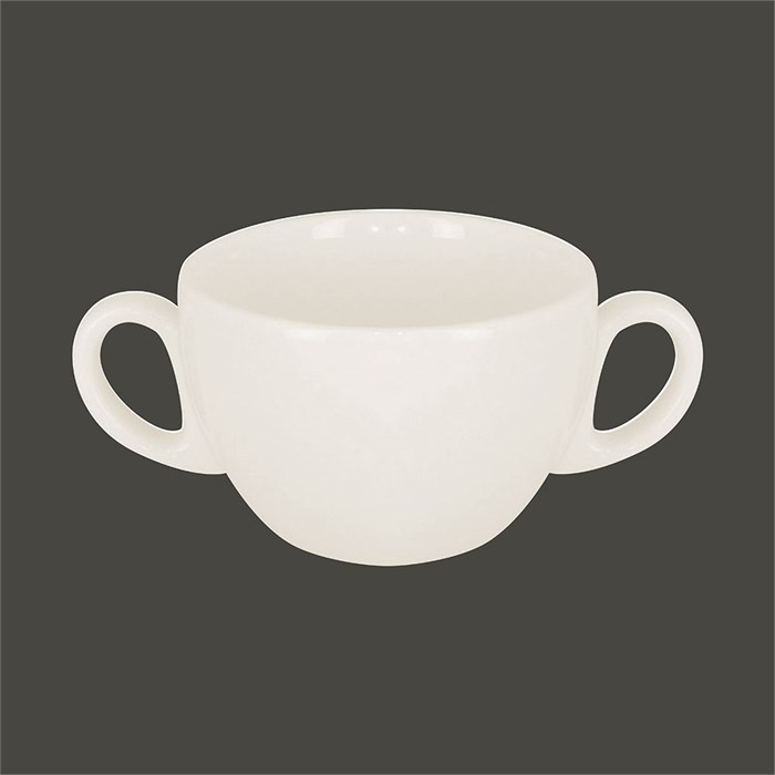 Бульонница с двумя ручками RAK Porcelain Barista 280 мл, h 6,3 см 1410 - фото 544