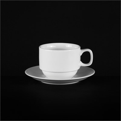 ЧАЙНАЯ ПАРА 150мл цилиндрич. Chan Wave Classic" [ivory LQ-Q072/Q089]" 69394 - фото 5479222