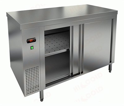Стол подогреваемый пристенный HICOLD TS 11/SN с бортом 70219 - фото 5480488
