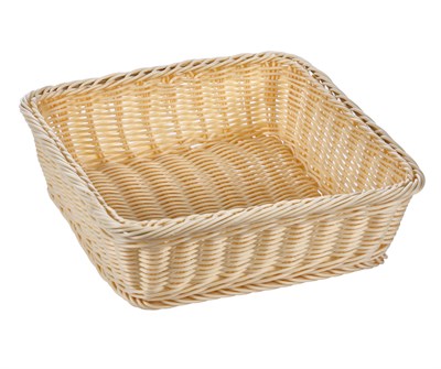 Корзинка пластиковая 290х290х90 мм бежевая [Beige 3012] 70864 - фото 5481470
