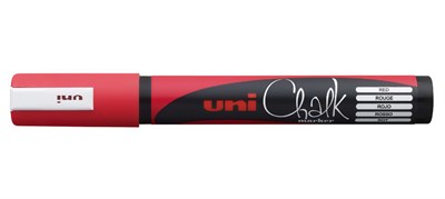 Маркер красный для оконных и стеклянных поверхностей 1,8-2,5 мм Uni Chalk PWE-5M 71403 - фото 5482291