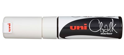 Маркер белый для оконных и стеклянных поверхностей Uni Chalk PWE-8K 71404 - фото 5482292