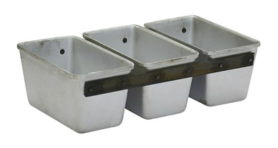 ФОРМА ХЛЕБНАЯ алюм. литая №11А  170х95х90мм. 3-секционная 71938 - фото 5483116