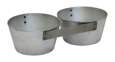 ФОРМА ХЛЕБНАЯ круглая алюм. литая №17А  170х125х95мм. 2-секционная 71939 - фото 5483117