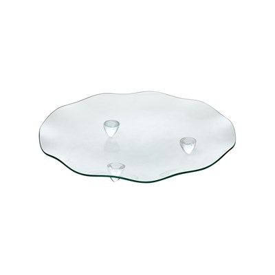 Блюдо с волнистым краем на ножках «Corone Aqua» 350 мм 72198 - фото 5483529
