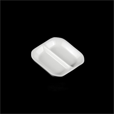 БЛЮДЦЕ для соуса двойное 3 80мм "Chan Wave Quadro" [ivory LQ-Q093]" 73921 - фото 5488119
