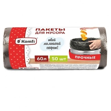 Пакет для мусора 60 л в рулонах, ПНД 60х70 см [PRO965C] 74733 - фото 5489417