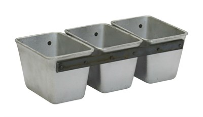 ФОРМА ХЛЕБНАЯ алюм. литая №11  145х100х100мм.  3-секционная 3Л11 76483 - фото 5492190