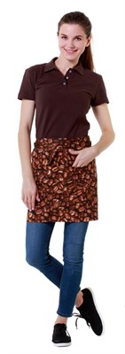 Фартук официанта короткий кофе в зёрнах[00303] 76770 - фото 5492637