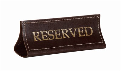 Табличка настольная «Reserved» шора темная 76826 - фото 5492723