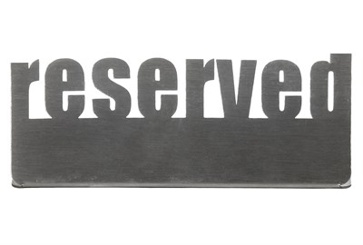 Табличка настольная «Reserved 2» Luxstahl 140х50 мм 77242 - фото 5493382