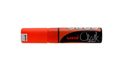 Маркер «Оранжевый неон» для оконных и стеклянных поверхностей Uni Chalk PWE-8K 77426 - фото 5493673