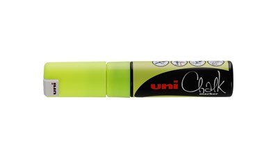 Маркер «Желтый неон» для оконных и стеклянных поверхностей Uni Chalk PWE-8K 77427 - фото 5493675