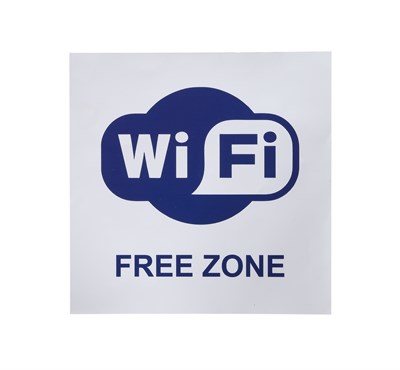 Информационная наклейка Wi-Fi 200х200 мм 78407 - фото 5495253