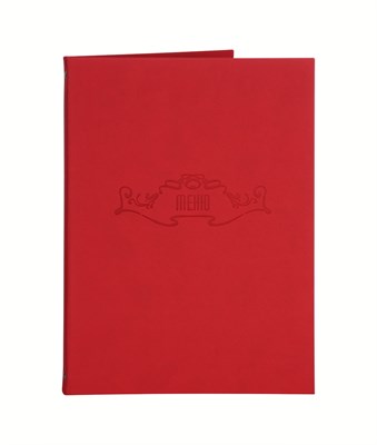 Папка для меню 250х320 мм Soft-touch, цвет: красный 78772 - фото 5495881
