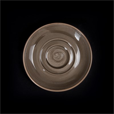 Блюдце 114 мм серо-коричневое «Corone Natura» [HL902100B] 79295 - фото 5496724