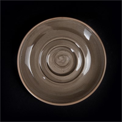 Блюдце 150 мм серо-коричневое «Corone Natura» [HL900900B] 79307 - фото 5496746