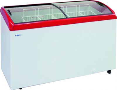 ЛАРЬ морозильный CF 500 C ЛВН-500Г красный (6 корзин) 81661 - фото 5500389