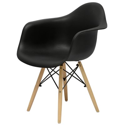 Кресло Barneo N-14 WoodMold Eames style черный (94897) 84906 - фото 5505435