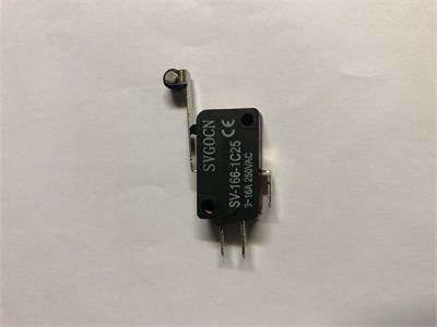 Микропереключатель ролик на лапке SV-166-1C25 16А 250В, длина планки 27мм 87159 - фото 5509018