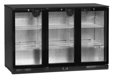 Шкаф холодильный со стеклом TEFCOLD DB301H-3 барный черный 88218 - фото 5510738