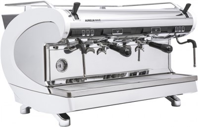 Кофемашина рожковая полуавтомат Nuova Simonelli Aurelia Wave 2Gr S 220V pearl white+high groups+LED 90196 - фото 5513979