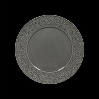ТАРЕЛКА мелкая с бортами 11 280мм, серый "Corone Nori" [LQ-QK15289-GRY]" 91812 - фото 5516621