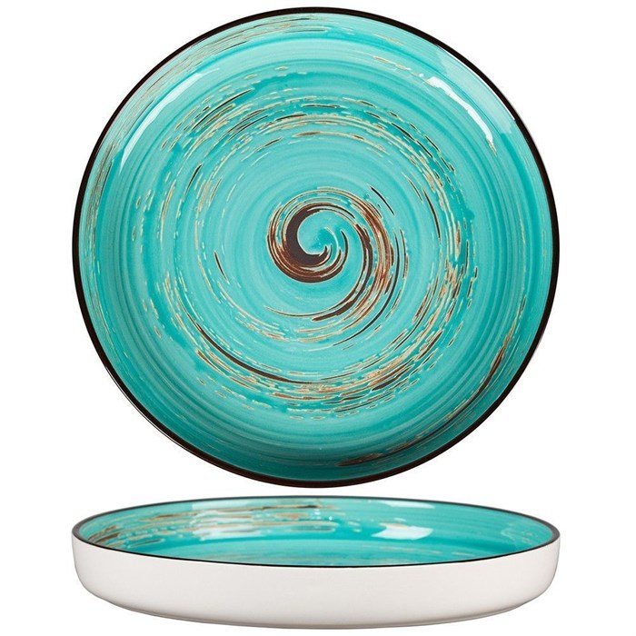Тарелка с бортом Texture Light Cyan Circular 23 см, h 3 см, P.L. Proff Cuisine 11719 - фото 5543