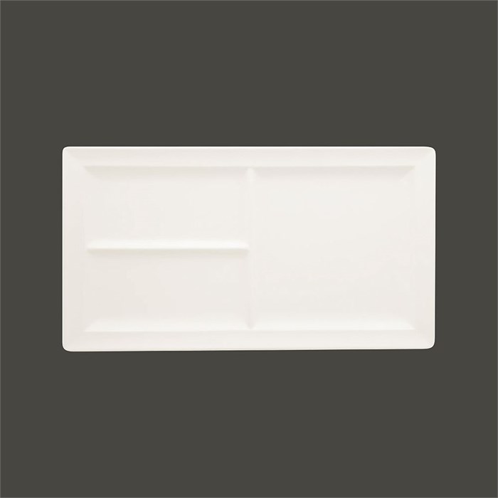 Тарелка прямоугольная 3-секционная RAK Porcelain Classic Gourmet 39*21 см 1461 - фото 563