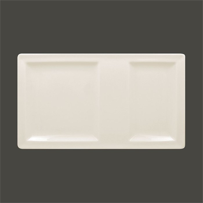 Тарелка прямоугольная 2-секционная RAK Porcelain Classic Gourmet 37*21 см 1462 - фото 564