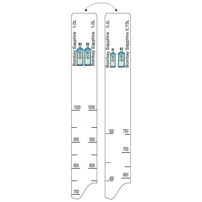 Барная линейка Bombay Sapphire (500мл/750мл/1л), P.L. Proff Cuisine 12011 - фото 5802