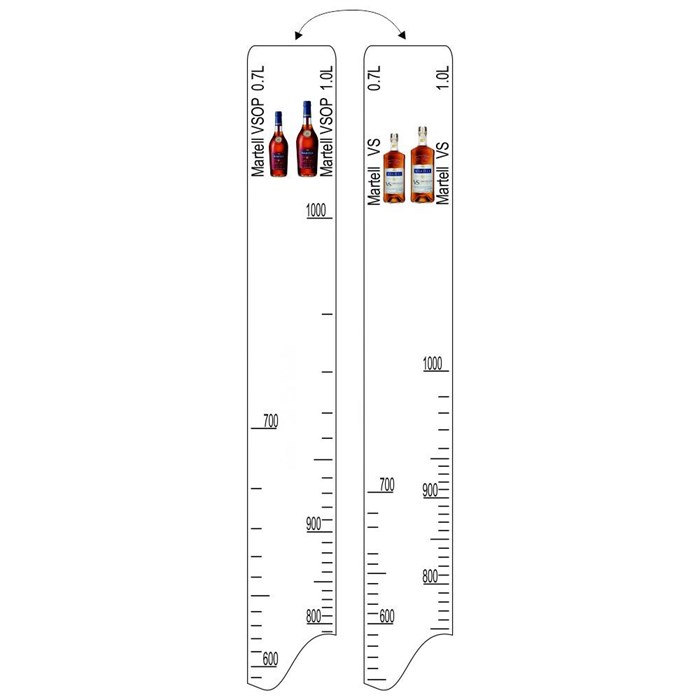 Барная линейка Martell VS/VSOP (700мл/1л), P.L. Proff Cuisine 12050 - фото 5841