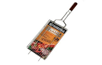 Решетка барбекю: У-013
Размер: 28х46 см
Толщина прутка 6 мм и 3 мм
Сталь: нержавейка AISI304
Ручка: дерево Бук
Производство: Россия, ИП Рогозин Д. Л. S-916